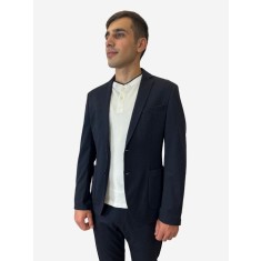 Sacou barbati cu croiala Slim fit Joog Suit bleumarin inchis, 50