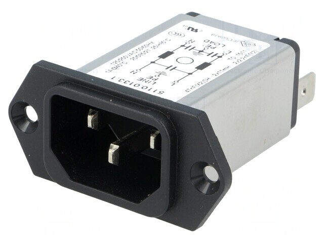 Conector Alimentare AC 1A 250V IEC 60320