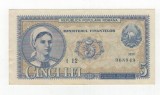 Bancnote Romania - 5 lei 1952