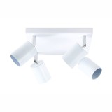 Spot patrat reglabil alb 4 X GU10 250mm