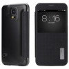 Husa Flip Carte Rock Elegant S-View Samsung G900 Galaxy S5 Negru Blister, Cu clapeta, Piele Ecologica