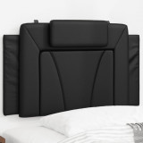 VidaXL Pernă pentru tăblie pat, negru, 80 cm, piele artificială