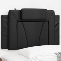 vidaXL Pernă pentru tăblie pat, negru, 80 cm, piele artificială