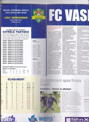 Program fotbal Otelul Galati - FC Vaslui 19 nov 2012 foto