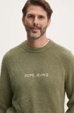 Pepe Jeans pulover CLOY barbati, culoarea verde, light, PM702461