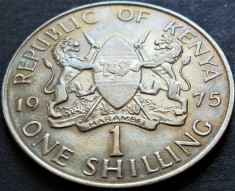 Moneda EXOTICA 1 SHILLING - KENYA, anul 1975 *cod 3994 foto