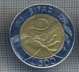 AX 1407 MONEDA -ITALIA-500 LIRE-ANUL1978-1998 IFAD (FAO)-STAREA CE SE VEDE