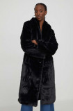 Cumpara ieftin Abercrombie &amp; Fitch palton femei, culoarea negru, de tranzitie