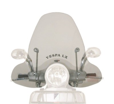Parbriz mare (inalt) transparent Vespa LX 2T-4T AC 50-125-150cc foto