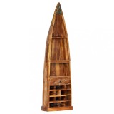 vidaXL Dulap de vinuri, 50 x 40 x 180 cm, lemn masiv reciclat