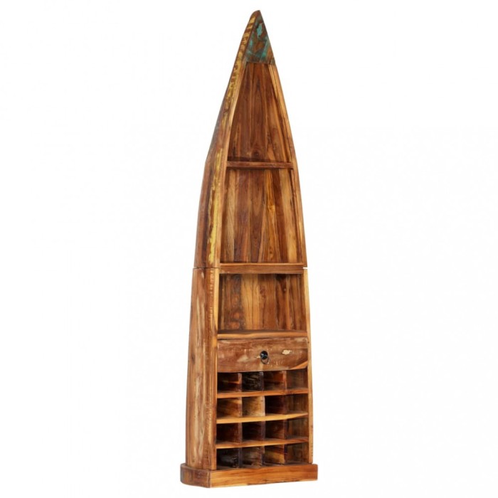 vidaXL Dulap de vinuri, 50 x 40 x 180 cm, lemn masiv reciclat 247879