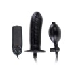 Vibrator Gonflabil 16cm Bigger Joy, Telecomanda, Cauciuc, Negru, Vibratii Reglabile, Jucarie Sexuala Adulti