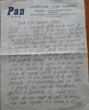 Scrisoare olografa semnata a lui Tudor Musatescu catre Parvan, 2 pagini A4 pe hartie cu antet, bibliofilie