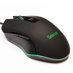 MOUSE Spacer - gaming, gaming, cu fir, USB, optic, 7200 dpi, butoane/scroll 6/1, iluminare, negru, &amp;quot;SP-GM-01&amp;quot; (timbru verde 0.18 lei) foto