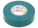 Bandă Electroizolantă Verde 19mm x 25m 0,15mm Cauciuc