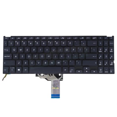 Tastatura Laptop, Asus, VivoBook X509BA, X509DA, X509DJ, X509DL, X509FA, X509FB, X509FJ, X509FL, X509JA, iluminata, neagra, layout US foto