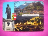 HOPCT 19560 ORASUL LUI MOZART ...SALZBURG -STAMPILA / TIMBRU -AUSTRIA -CIRCULATA