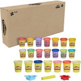 Set 21 de cutii plasilina Play-Doh cu 3 accesorii, 1.58kg