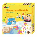 Cumpara ieftin Set creativ cu stampile - Animale, Avenir