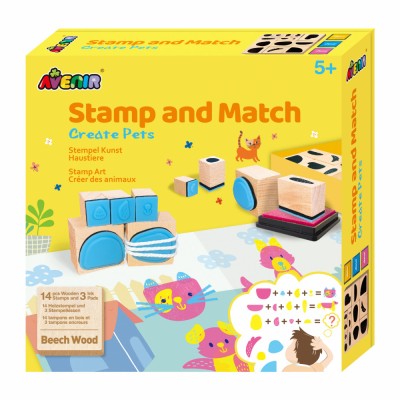 Set creativ cu stampile - Animale foto