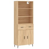 Cumpara ieftin Dulap inalt, stejar sonoma, 69,5x34x180 cm, lemn compozit