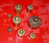 G664-Lot 8 Greutati vechi bronz masiv stare foarte buna anii 1900/ interbelice.