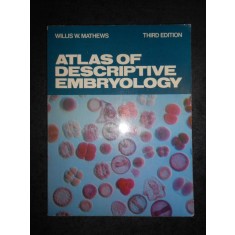 WILLIS W. MATHEWS - ATLAS OF DESCRIPTIVE EMBRYOLOGY (1982, limba engleza)
