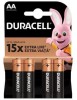 Baterii Alcaline Duracell Basic AA R6, 4 buc, 1.5V, pentru telecomenzi, jucarii, ceasuri