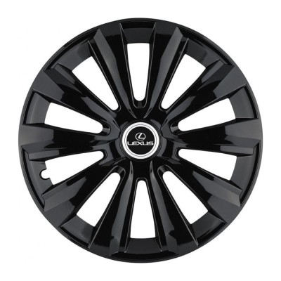Set 4 Capace Roti, potrivite jantelor de R15, pentru Lexus, model delta negru foto