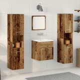 Cumpara ieftin Set de mobilier pentru baie 4 buc. Lemn Vechi 41 x 38,5 x 46 cm