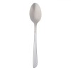 Lingura Inox Mare, 20cm, Maner Alb - Lingura Metalica Premium, Tacamuri Elegante pentru Servire, Rezistenta si Usor de Curatat