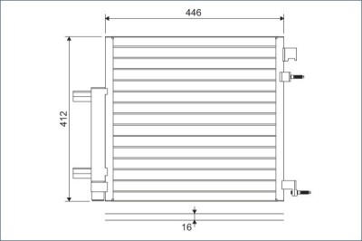 VALEO 822578 Condensator climatizare foto