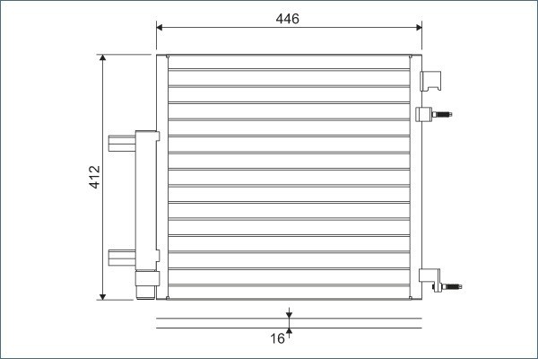 VALEO 822578 Condensator climatizare