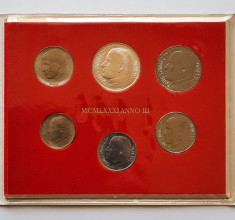 Set monede Vatican - Ioan Paul II, anul 1981-3 - G 4001 foto