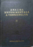 ANALIZA EXPERIMENTALA A TENSIUNILOR VOL.2-P.S. THEOCARIS, M. BUGA, C. BURADA, M. BALTANOIUA SI COLAB.