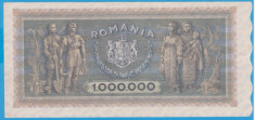 (8) BANCNOTA ROMANIA - 1.000.000 LEI 1947 (16 APRILIE 1947), STARE FOARTE BUNA foto