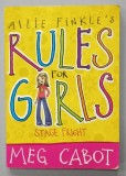 ALLIE FINKLE &#039;S RULES FOR GIRLS , STAGE FRIGHT by MEG CABOT , 2009