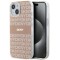 Husa iPhone 15 Plus - DKNY IML Mono &amp; Stripe MagSafe (DKHMP15MHRHSEP) - Pink
