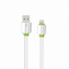 CABLU DE DATE PLAT EMY 14984 APPLE IPHONE LIGHTING 5/6/7/8/X, 1 METRU ALB