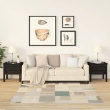 VidaXL Mese laterale, 2 buc., negru, 50x50x49 cm, lemn masiv de pin 813803