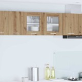 vidaXL Dulap suspendat Riga Stejar Artisan și Alb 80 x 31 x 40 cm 884240