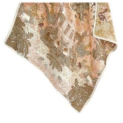 Esarfa patrata din satin Jungle foto