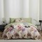 Lenjerie de lux pentru pat dublu,bumbac finet,6 piese,cearceaf cu elastic,multicolora,cu flori colorate-A1018