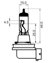 Bec Far H11 12V 55W Pgj 19-2 White Sct 45422 202624