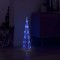 Piramidă decorativă con de lumini cu LED albastru 60 cm acril