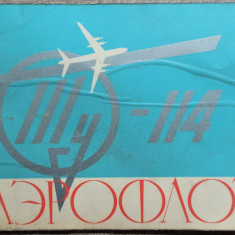 Brosura de prezentare a companiei aeriene Aeroflot, anii '50-'60