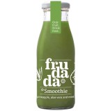 Smoothie Natural Frudada cu Ananas, Aloe Vera si Menta, 250ml, Ambalat in Sticla, Usor Pasteurizat