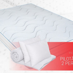 Saltea Argentum Therapy PLUS 140x200 cm, 14+6 Memory Arctic Gel, Husa cu ioni de argint, 7 zone de confort, Super Ortopedica, Anatomica