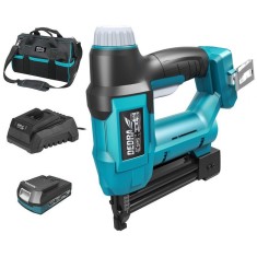 Capsator electric profesional 2 in 1 cu acumulator, SAS + All, 18V 2Ah, geanta textila transport, Dedra DED7012