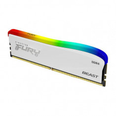 Memorie RAM Kingston , DIMM, DDR4, 8GB, CL18, RGB, 3600MHz Fury Beast White foto